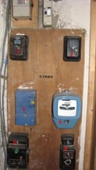 An old meter may mean that the electrical installation, built behind this meter, dates from the same period.